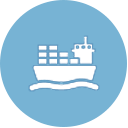 Generic image of a container ship indicating logistics functions done by Auto Warehousing Company Canada.
