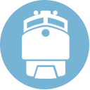 Generic image of a train indicating railroad customers served by Auto Warehousing Company Canada.